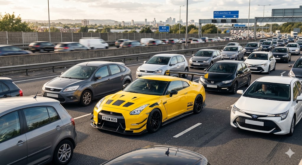 Luxury performance car detail